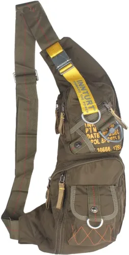 Vista 20 de Mochila de nylon para el pecho, mochila de viaje en bicicleta y gimnasio