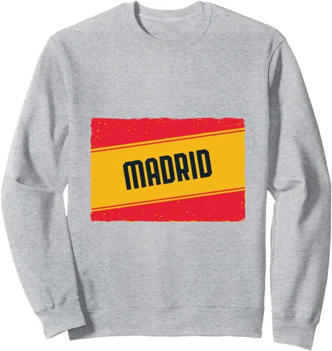 Vista 3 de España Spanish Flag Distressed Spain Madrid Sweatshirt
