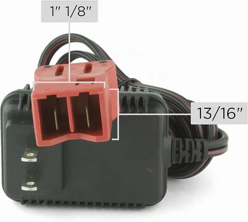 Vista 3 de Fisher Price, Power Wheels, 6 Volt Cargador de batería rojo, 00801–1481, 00801–1779.
