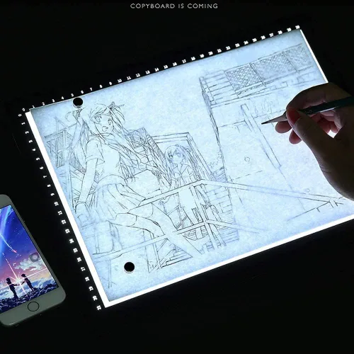 Vista 5 de lqiflvc Caja de luz de artista extra grande A0 Tracer LED Artcraft Tracing Pad usado 47in para producción de pintura de diamante a gran