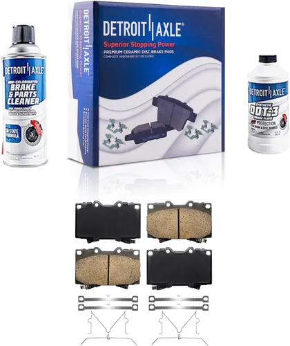 Vista 101 de Detroit Axle - Pastillas de Freno Delantero para Nissan Altima Maxima Sentra 350Z Cube Juke Versa INFINITI G35 I30 I35 Suzuki SX4 Crossover