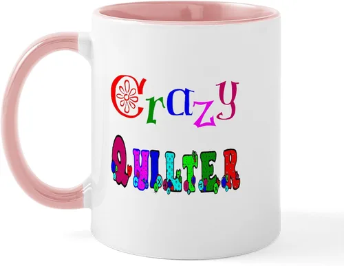 Vista 54 de CafePress I'd Rather Be Quilting Mug Taza de café de cerámica de 11 oz (11.0 fl oz)