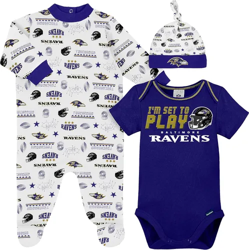 Vista 23 de Gerber Conjunto de regalo unisex para bebé con pies de equipo de la NFL para dormir y jugar Equipo Cardenales
