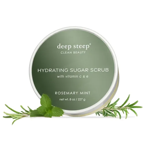 Vista 17 de Deep Steep Exfoliante de azúcar, vainilla de azúcar morena, 8 onzas, exfoliante corporal con aceite de coco orgánico, manteca de karité y aceite