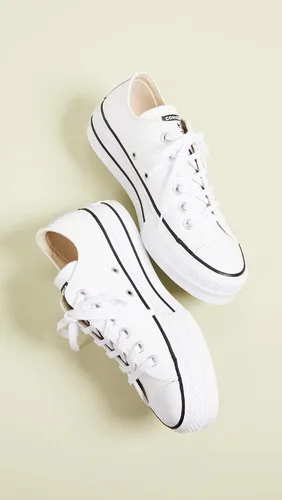 Vista 5 de Converse Chuck Taylor All Star Lift Industrial Glam Ox OroNegro Poliéster Adulto Entrenadores Zapatos