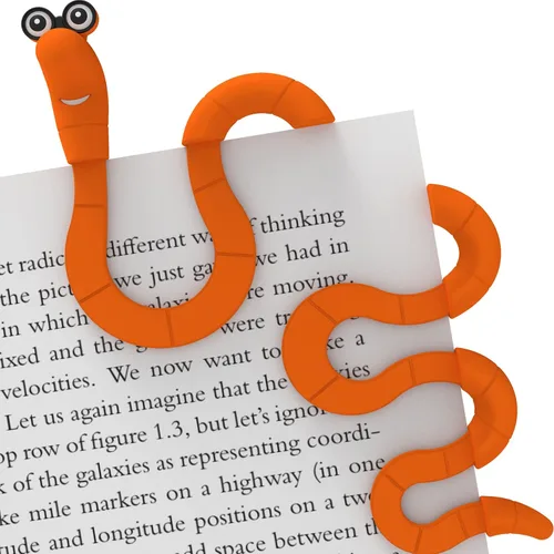 Vista 13 de Wally The Bookworm - Marcadores de clip para niños, estudiantes, mujeres y hombres, bonito marcapáginas y soporte de página, idea de regalo única