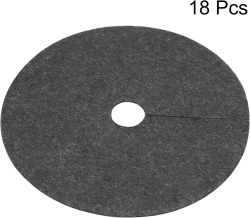 Vista 3 de MECCANIXITY Anillo de mantillo de árbol de 5.9 pulgadas, protector de árbol no tejido, cubierta de plantas para control de malezas, barrera redonda