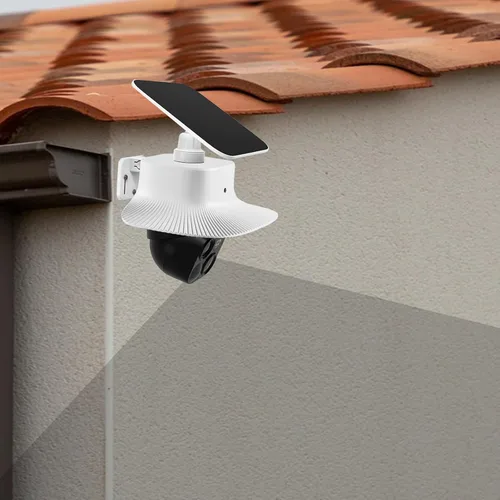 Vista 4 de Funda de lluvia compatible con Eufy Security SoloCam S340 (versión 2026), parasol para Eufy S340, resistente a la intemperie, cubierta de cámara