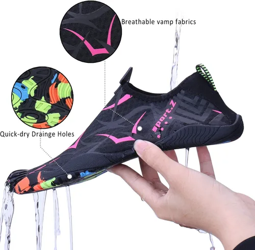 Vista 3 de Zapatos deportivos acuáticos para hombre y mujer PENGCHENG, un secado rápido, ligeros, para pies anchos, suela sólida de drenaje, para deportes