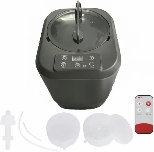 Vista 3 de Vaporizador de sauna de 3 litros con mayor volumen y más salida de vapor, generador de vapor certificado por la Fcc de 3L y 1200 W, máquina de vapor