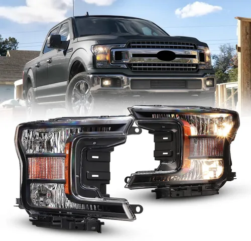 Vista 9 de Conjunto de faros delanteros para Ford F250, F350, F450, F550, F550 2017, 2018, 2019, 2020, con modos de iluminación LED funcionales, DRL, reemplazo