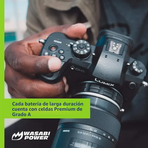 Vista 4 de Wasabi Power Batería para Panasonic DMW-BLC12 (paquete de 2, totalmente descodificada)