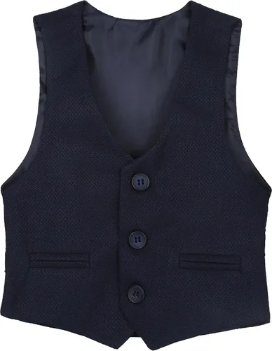 Vista 4 de Lilax Traje formal para niños de 4 piezas, chaleco, pantalones y corbata