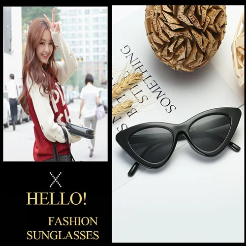 Vista 4 de FBHLZ Gafas de sol de ojo de gato retro para mujer, gafas de sol angostas ojo de gato, gafas de sol retro, accesorios de verano