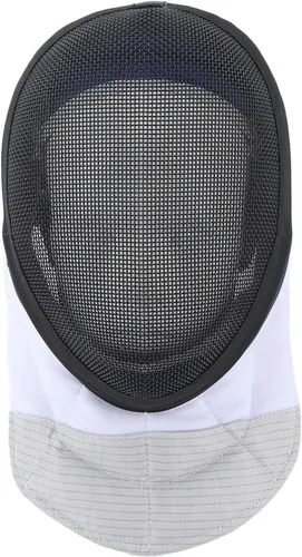 Vista 4 de Equipo protector de esgrima, forro impermeable, máscara de entrenamiento de esgrima, duradera, ligera, acabado antirreflejo, negro con babero grueso