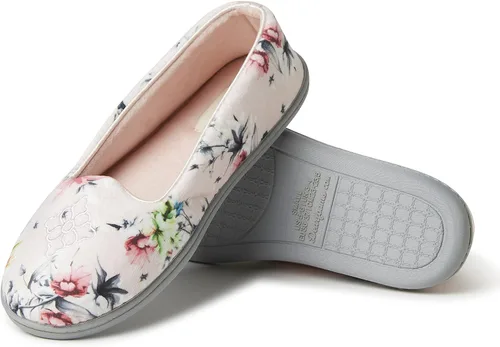 Vista 2 de Dearfoams - Rebecca Chenille cerrado espalda con pantuflas anchas