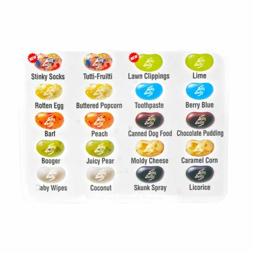 Vista 2 de Jelly Belly BeanBoozled Jelly Beans 5ª Edición Nuevos Sabores Calcetines Apestosos 1.6 oz