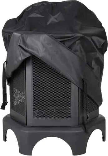 Vista 8 de Cubierta de Parrilla de 18 Pulgadas para Parrilla Redonda Cubierta Impermeable 600D Resistente Lona para Exteriores Cubierta de Parrilla BBQ