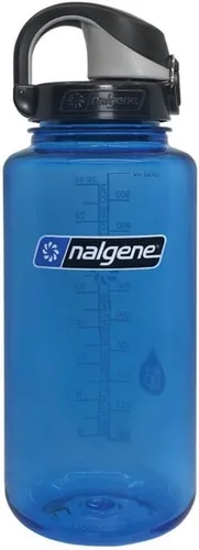 Vista 20 de Nalgene Sustain Tritan Botella de Agua On The Fly Sin BPA Fabricada con Material Derivado del 50% de Residuos Plásticos, 24 OZ, Azul con Aqua