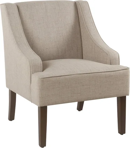 Vista 12 de HomePop Swoop - Silla de sala de estar con apoyabrazos, terciopelo gris
