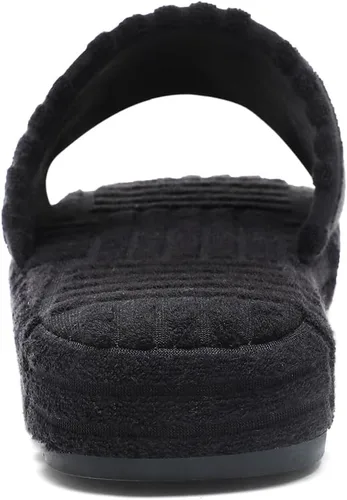 Vista 6 de Jakcuz Sandalias de rizo para mujer, sandalias de moda para niñas, zapatos de casa con plataforma, puntera abierta, multicolor, lindas