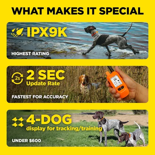 Vista 5 de Dogtra PATHFINDER2 MINI Compass Live GPS Sistema de seguimiento y entrenamiento de perros – Collar electrónico de alcance de 4 millas de mano sin