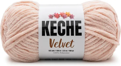 Vista 24 de Keche Hilo para ganchillo, hilo de terciopelo, chenilla suave, manta de bebé voluminosa amigurumi Yarn 3.53 oz (132 yardas) - Arona