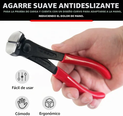 Vista 4 de WISEUP Extractor de clavos, alicates de carpintero de acero al cromo