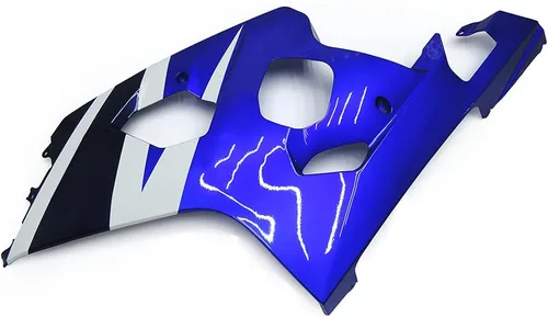 Vista 7 de Motocicleta azul blanco negro carenado apto para Suzuki GSXR 600 GSXR750 K4 2004 2005 04 05 GSX-R600 750 04 05 ABS inyección de plástico carenado kit