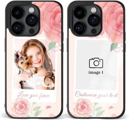 Vista 19 de Fundas de teléfono personalizadas Red Love You Imágenes empalmadas para iPhone 5 6 7 8 11 12 13 14 15 16 Pro Max Plus Mini X para Samsung S21 S22