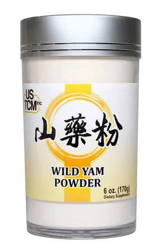 Vista 5 de Polvo de ñame silvestre Rhizoma Dioscoreae Polvo de ñame chino Shan Yao Polvo 120mesh (2oz)