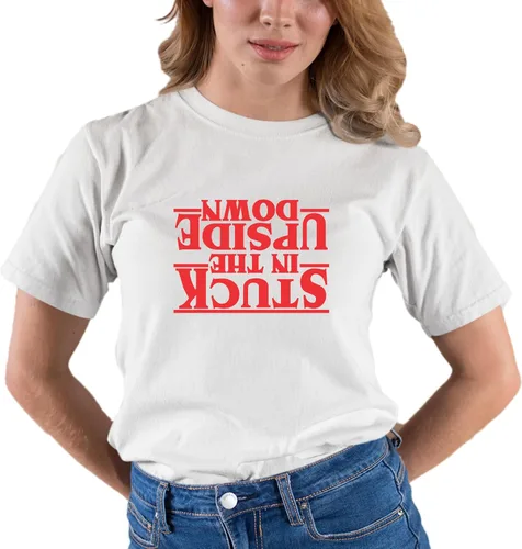 Vista 50 de Go All Out Camiseta para adultos Stuck in The Upside Down