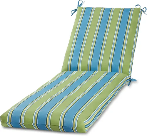 Vista 24 de Cojín reversible para silla de descanso para exteriores, color blanco tropical