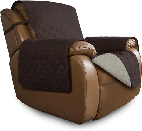 Vista 331 de Easy-Going - Funda reversible para sofá, resistente al agua, con varillas de espuma y correas elásticas, protector de muebles para mascotas y perros