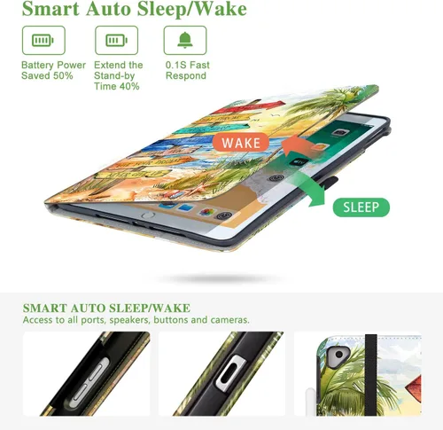 Vista 6 de Vimorco Funda para iPad de 9ª/8ª/7ª generación de 10.2 pulgadas, para iPad Pro de 10.5 pulgadas, para iPad Air de 3ª generación con soporte