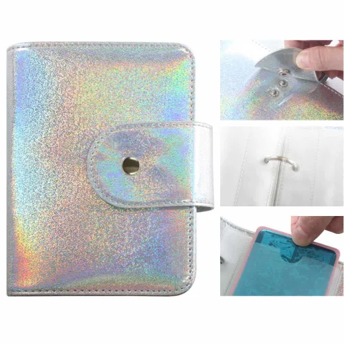 Vista 3 de DRDS 20 ranuras para arte de uñas, soporte para placa de estampación, bolsas de almacenamiento, cajas de almacenamiento de arco iris, prácticas