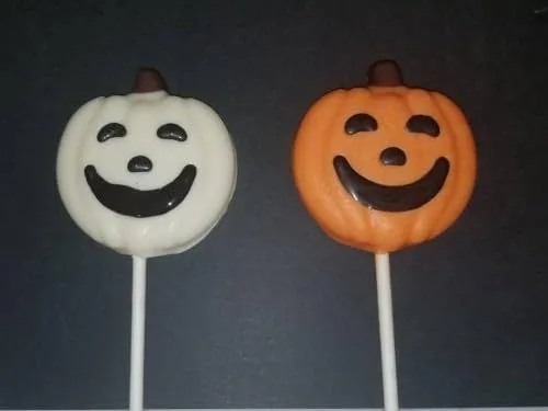 Vista 2 de Jack O'Lantern - Molde para piruletas de caramelo de chocolate y calabaza para Halloween