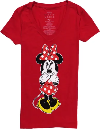 Vista 3 de Disney Camiseta con cuello en V Minnie Mouse para mujer