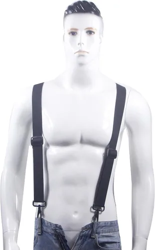 Vista 4 de Cedrainy Tirantes giratorios para hombre, tirantes en X con 4 tirantes resistentes para cinturón