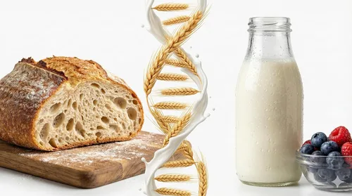Vista 4 de Cultivo básico de masa madre y kéfir: todo en uno - Fermentación rápida de 24 horas de vida dual - Hace pan y leche probiótica - Cultivos vivos
