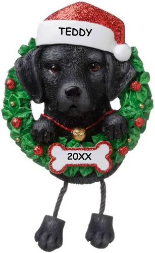 Vista 23 de Adorno de Navidad personalizado para mascotas de raza de perro (Beagle)
