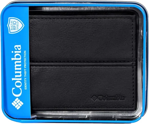 Vista 4 de Columbia RFID - Cartera con bloqueo de seguridad para hombre, cartera Rfid, talla única