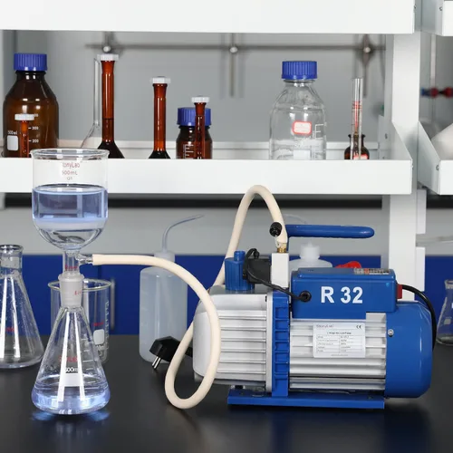 Vista 8 de stonylab Bomba de vacío rotatoria de paleta de una sola etapa de 3 CFM con válvula solenoide para refrigerante de CA HVAC