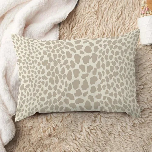 Vista 28 de ArogGeld Funda de almohada de lino azul con estampado de leopardo, diseño de vaca, diseño de animales de granja, color azul marino, guepardo