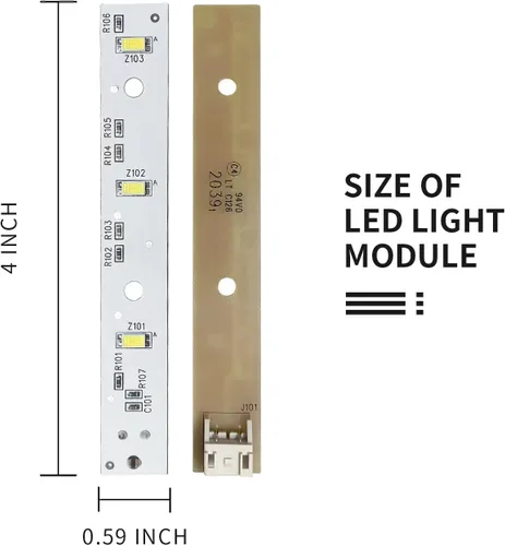 Vista 4 de WR55X26671 PS11767930 AP6035586 GE Tablero de luz para refrigerador (2)