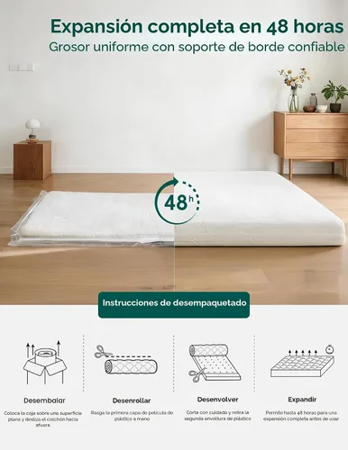 Vista 7 de BABELIO Colchón transpirable para cuna, de doble cara, espuma viscoelástica, impermeable, funda extraíble y lavable a máquina, para niños pequeños