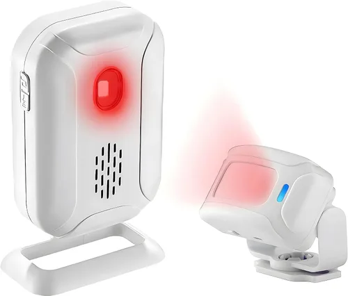 Vista 13 de Timbre con sensor de movimiento Greencycle para negocios con voz personalizada, sensor de movimiento por infrarrojos con generador de ruido