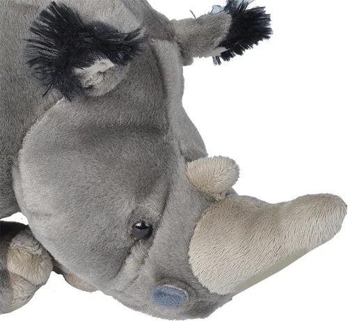 Vista 2 de Wild Republic Peluche de rinoceronte blanco, animal de peluche, regalos para niños, Cuddlekins 12