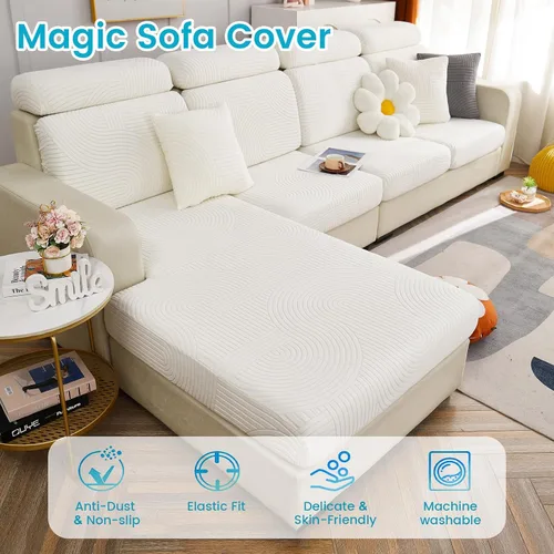 Vista 2 de Beacon Pet Funda universal para sofá resistente al desgaste, fundas elásticas para sofá mágico 2024, fundas elásticas para sofá, fundas de sofá
