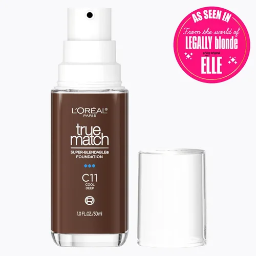 Vista 72 de L'Oreal Paris True Match - Base líquida supermezclable, maquillaje de base líquida de cobertura media, C0.5, ligero, 1 onza líquida